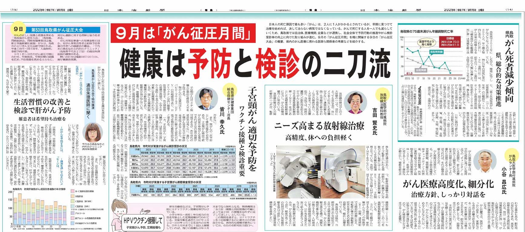 日本海新聞令和７年９月６日