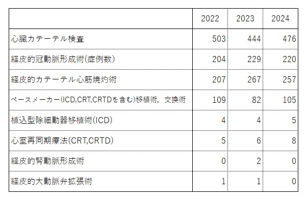 診療実績2024