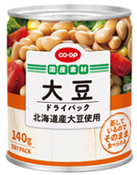 大豆の缶詰の写真