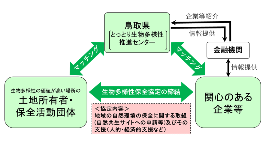 生物多様性マッチングのイメージ図