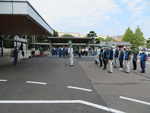 鳥取県職員災害応援隊出発式1