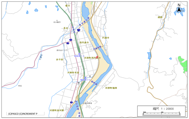 布袋工業団地周辺地図