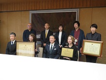 鳥取地区BBS会からの「安全安心なまちづくり関係功労者表彰」受賞報告会2