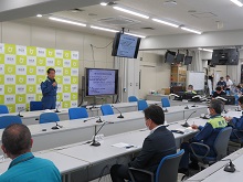 大雨に係る鳥取県災害警戒本部会議1
