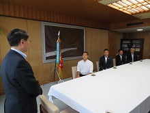 鳥取城北高等学校硬式野球部からの第106回全国高等学校野球選手権大会出場報告会1