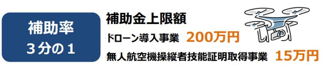 ドローン活用による経営力強化・災害対応連携強化事業補助金の画像