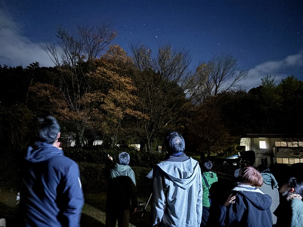 星空観察の様子