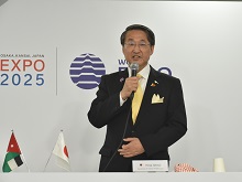 大阪・関西万博 ヨルダン館・鳥取県「サンド・アライアンス」結成調印式2