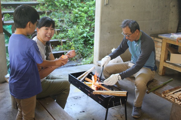 朝の火起こし２