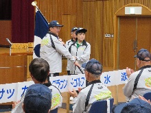 全国健康福祉祭ぎふ大会（ねんりんピック岐阜2025）鳥取県選手団県旗授与・激励式1