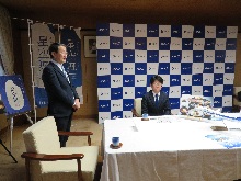 ANA国際線ファーストクラス機内食への「星空舞」採用報告会1