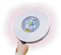 虫眼鏡型デバイスの写真