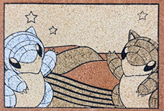 サンド・アローラサンドの砂絵ポストカードの写真