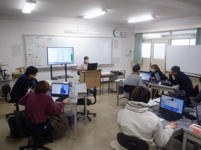 施工管理ソフトの講習の様子