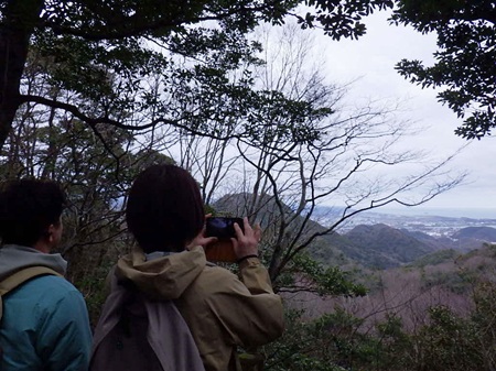 鳥取城跡が見えるビューポイント