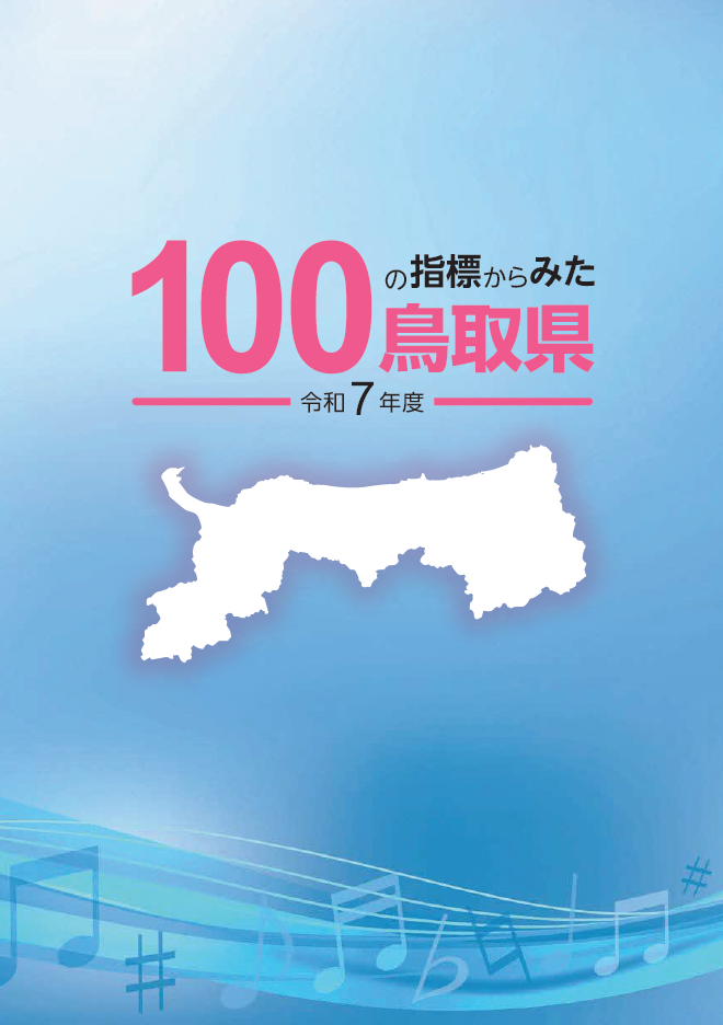 令和７年度『100の指標からみた鳥取県』の表紙の画像