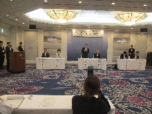 災害時における被災者へのゴルフ場の支援協力に関する協定締結式1