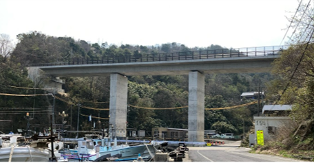 いさりび橋　上部工完成時　写真