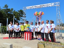 「鳥取うみなみロード」ナショナルサイクルルート指定記念セレモニー2