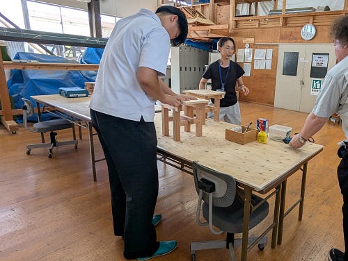 木造建築科の様子