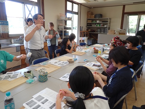施文体験の様子１