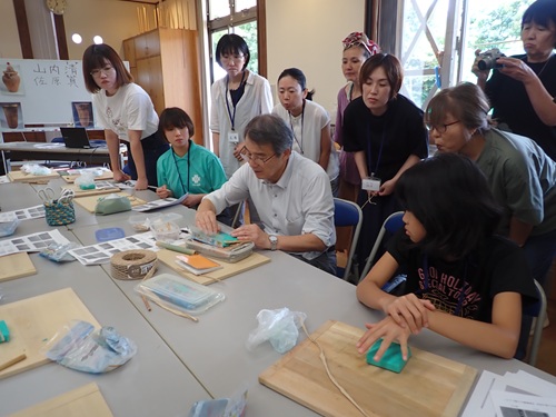 施文体験の様子２