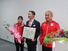鳥取県スポーツ指導員 三上紗也可選手からの第20回アジア競技大会出場結果報告会2