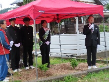 鳥取県中部地震10年植樹1