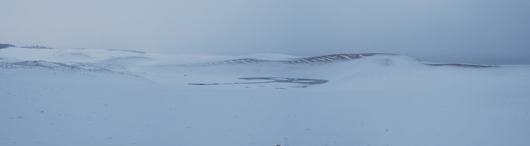 「馬の背」の風景－冬の砂丘です