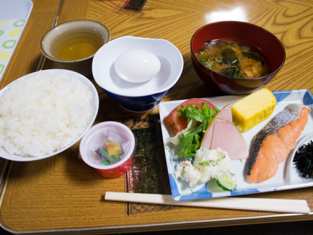 朝日屋さんの朝食