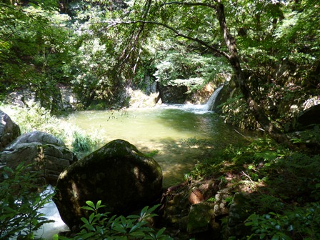 小鹿渓の滝と淵